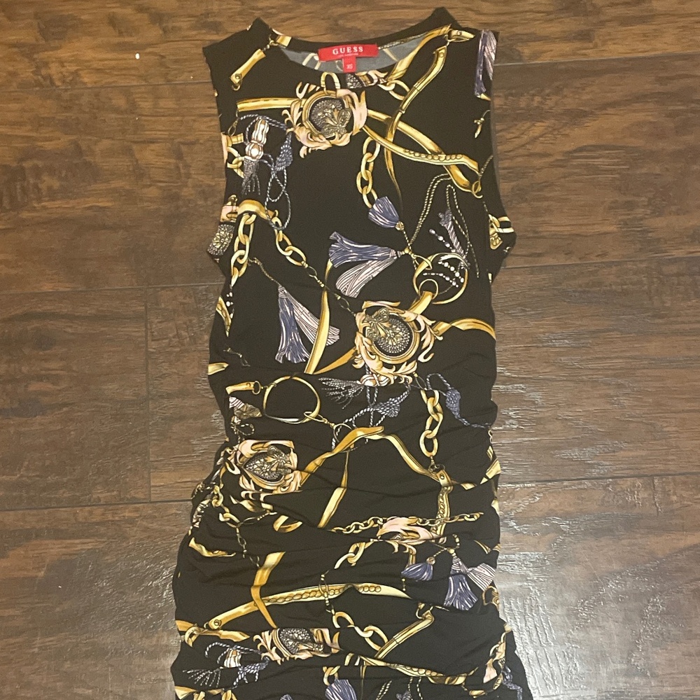 Guess ruched mini dress